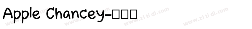 Apple Chancey字体转换